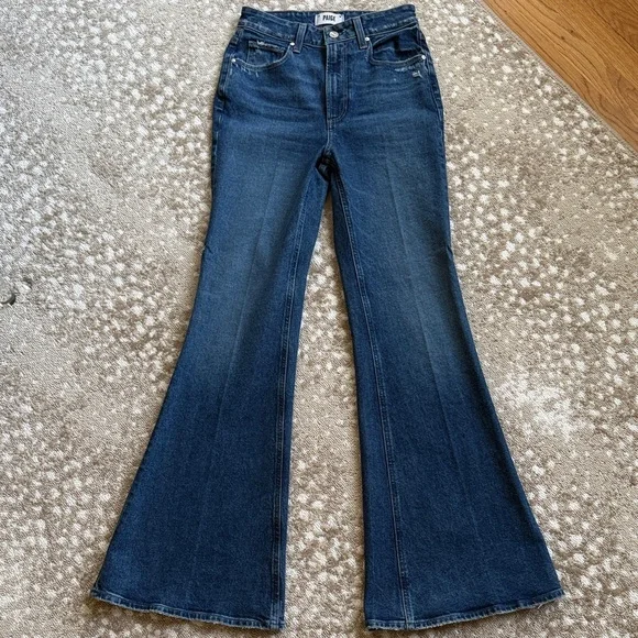 PAIGE Blue Flare & Wide Leg Jeans - Picture 5 of 5